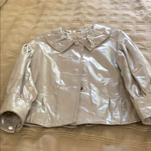 Silver Leather Jacket